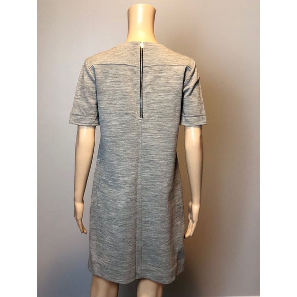 J crew grey pocket zip wool short sleeve dress - Picture 5 of 8